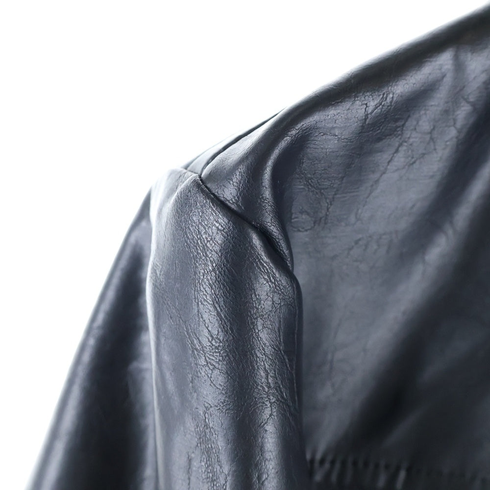 Desigual(デシグアル) フェイクレザー バイカージャケット ブラック レディース 24SWEW25