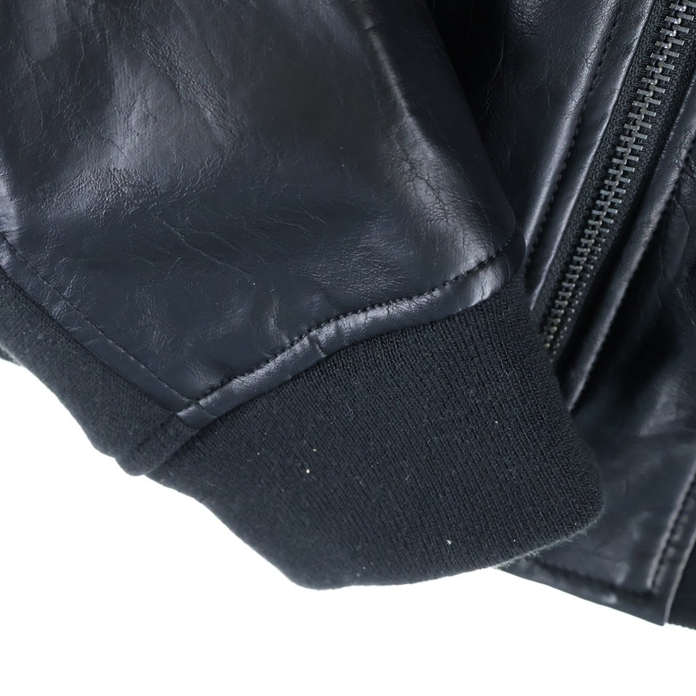 Desigual(デシグアル) フェイクレザー バイカージャケット ブラック レディース 24SWEW25