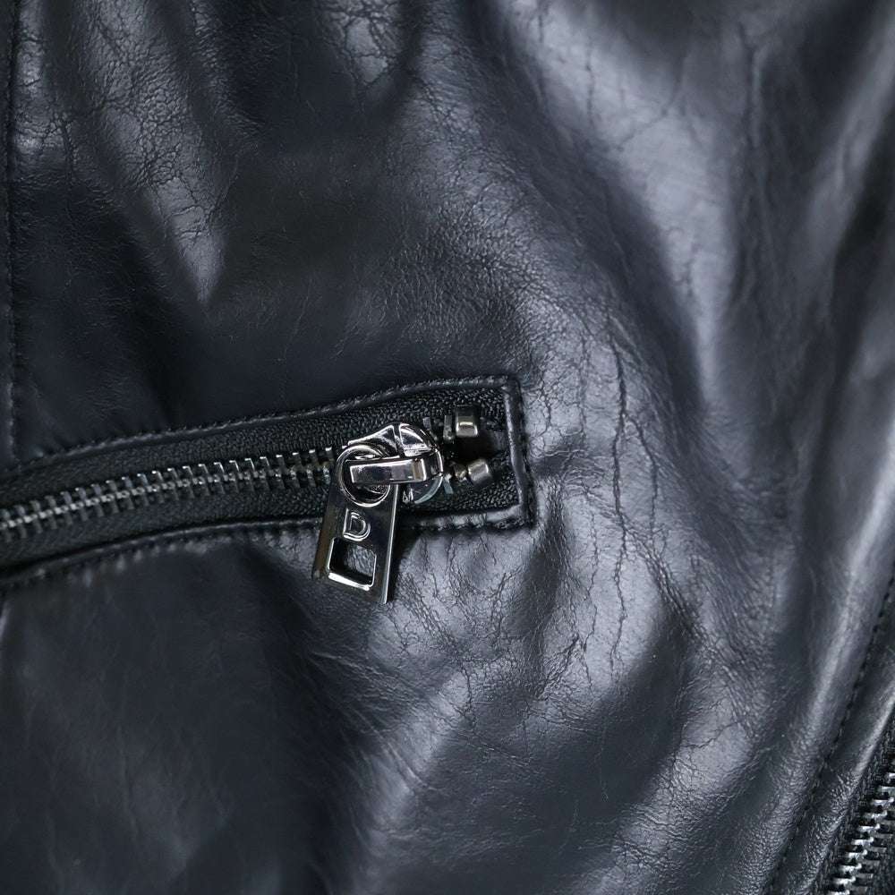 Desigual(デシグアル) フェイクレザー バイカージャケット ブラック レディース 24SWEW25