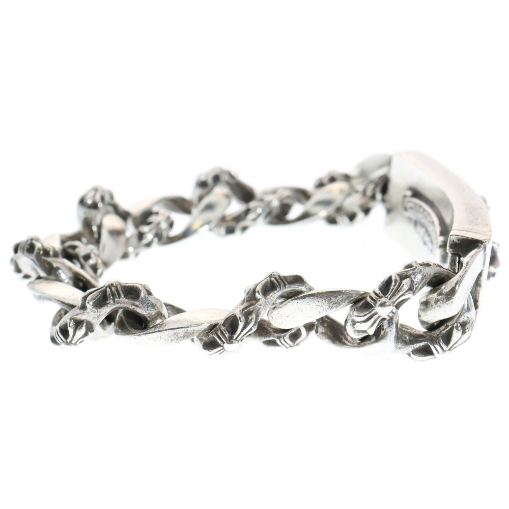 希少品❗️クロムハーツ・フローラルクロスIDブレスレット・13リンク・125g❗️ CHROME HEARTS クロムハーツ フローラルクロス ファンシー 13
