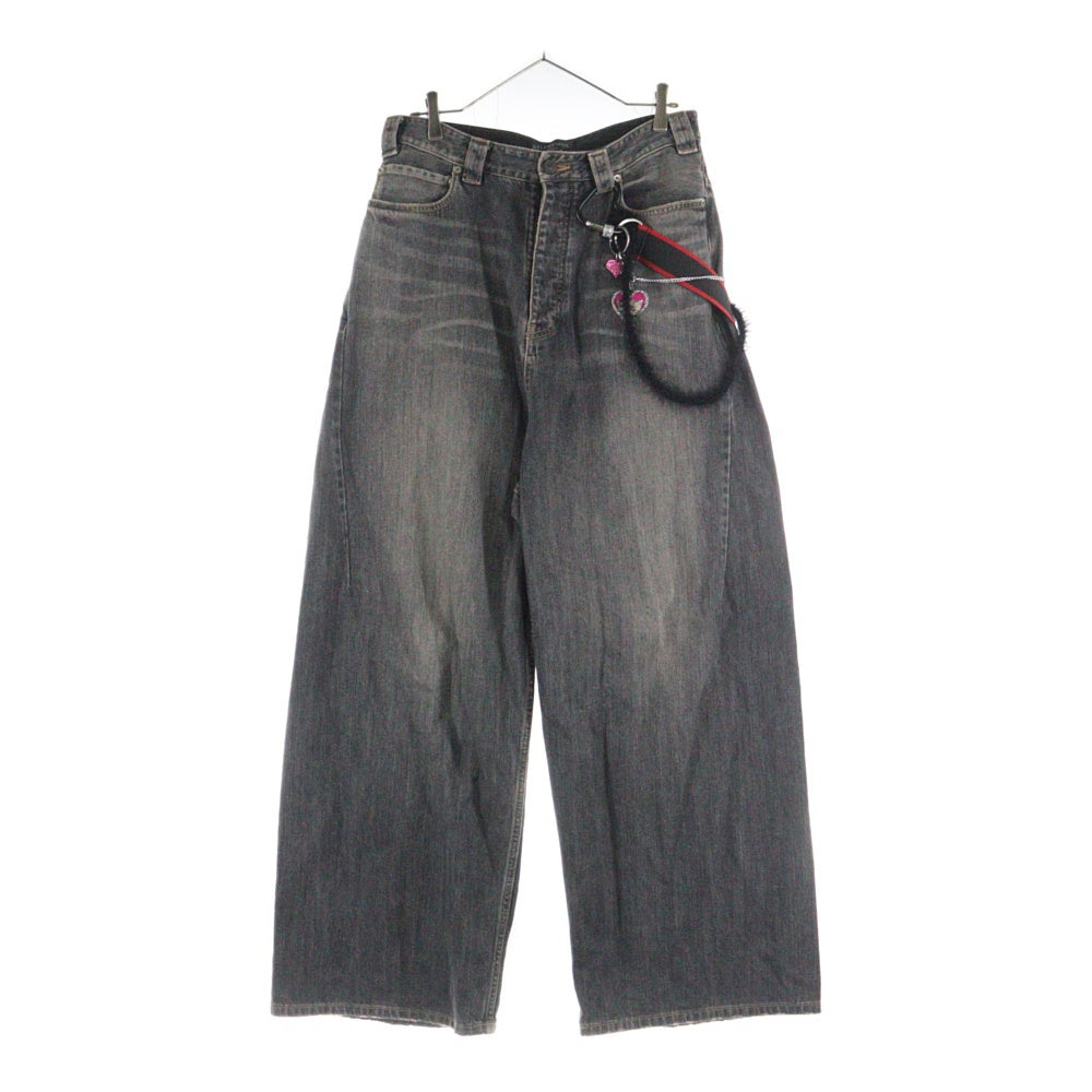 BALENCIAGA(バレンシアガ) 25SS チャームバギーデニムパンツ ブラック 831693 TSW67