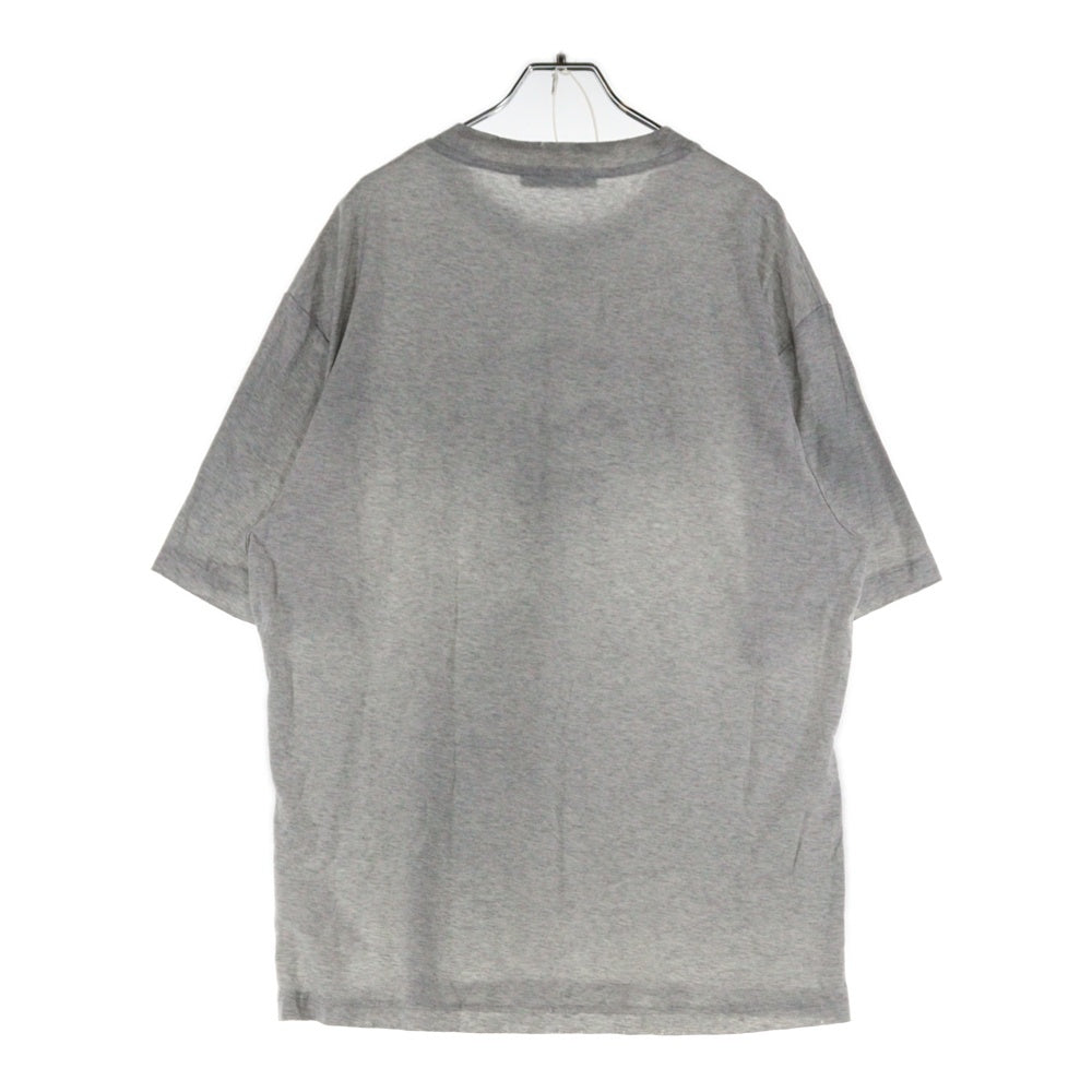 Acne Studios(アクネ ストゥディオズ) ヴィンテージ加工 フロントロゴプリント 半袖Tシャツ カットソー グレー FN-UX-TSHI000017