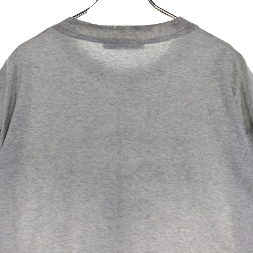 Acne Studios(アクネ ストゥディオズ) ヴィンテージ加工 フロントロゴプリント 半袖Tシャツ カットソー グレー FN-UX-TSHI000017