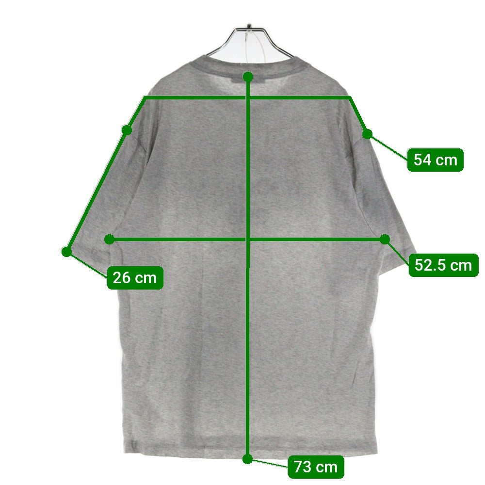 Acne Studios(アクネ ストゥディオズ) ヴィンテージ加工 フロントロゴプリント 半袖Tシャツ カットソー グレー FN-UX-TSHI000017