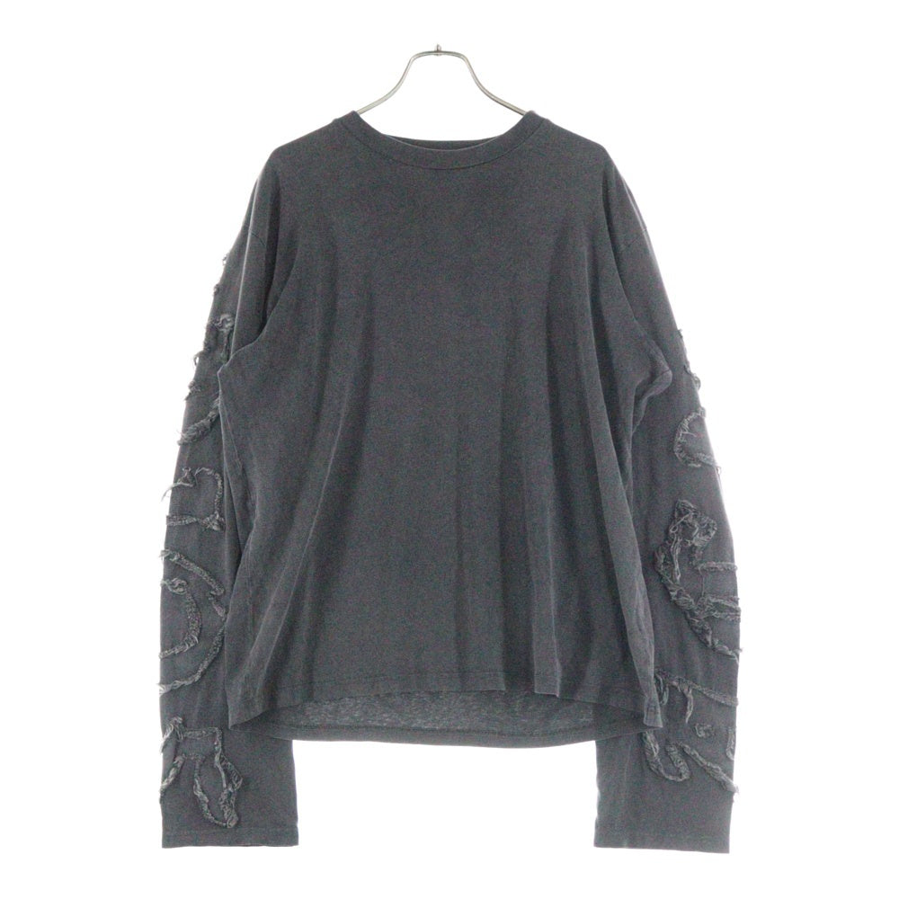 Acne Studios(アクネ ストゥディオズ) LOGO LONG SLEEVE TOP FN-MN-TSHI000622 クルーネック 長袖Tシャツ カットソー ブラック