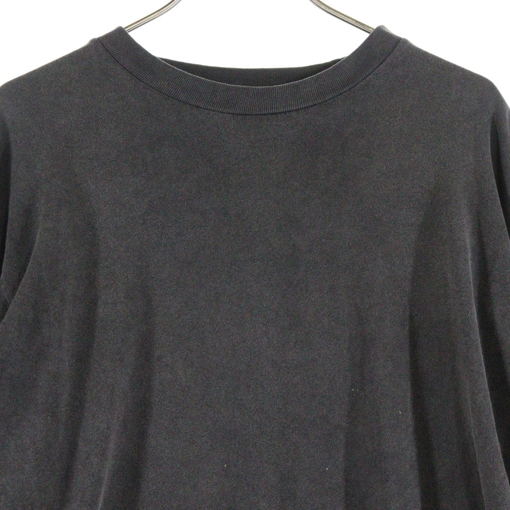 Acne Studios(アクネ ストゥディオズ) LOGO LONG SLEEVE TOP FN-MN-TSHI000622 クルーネック 長袖Tシャツ カットソー ブラック
