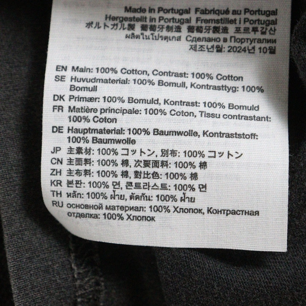 Acne Studios(アクネ ストゥディオズ) LOGO LONG SLEEVE TOP FN-MN-TSHI000622 クルーネック 長袖Tシャツ カットソー ブラック