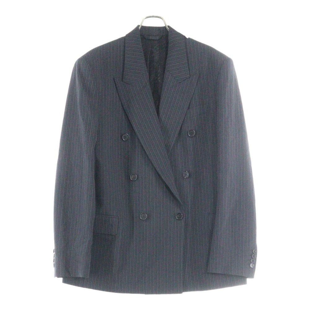 Acne Studios(アクネ ストゥディオズ) リラックスフィット スーツジャケット ストライプ テーラードジャケット ブラック FN-MN-SUIT000396