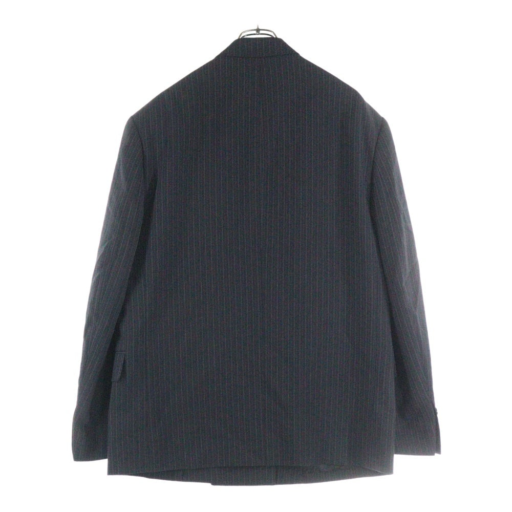 Acne Studios(アクネ ストゥディオズ) リラックスフィット スーツジャケット ストライプ テーラードジャケット ブラック FN-MN-SUIT000396