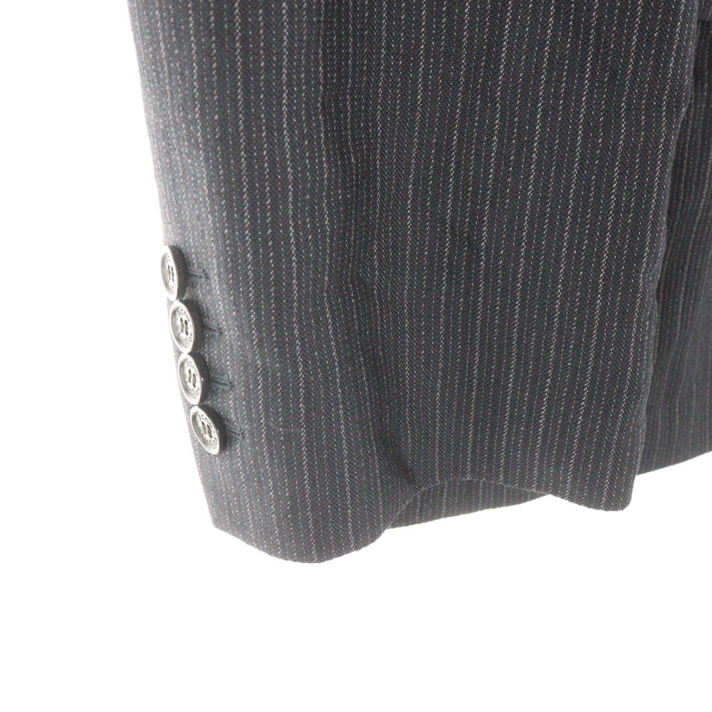 Acne Studios(アクネ ストゥディオズ) リラックスフィット スーツジャケット ストライプ テーラードジャケット ブラック FN-MN-SUIT000396
