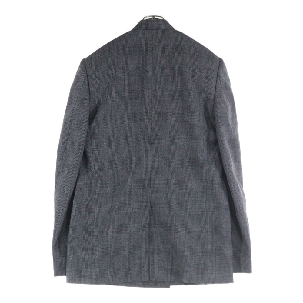 BALENCIAGA(バレンシアガ) 23AW チェック柄 オーバーサイズ 2B ダブルテーラードジャケット グレー 773331 TNT41