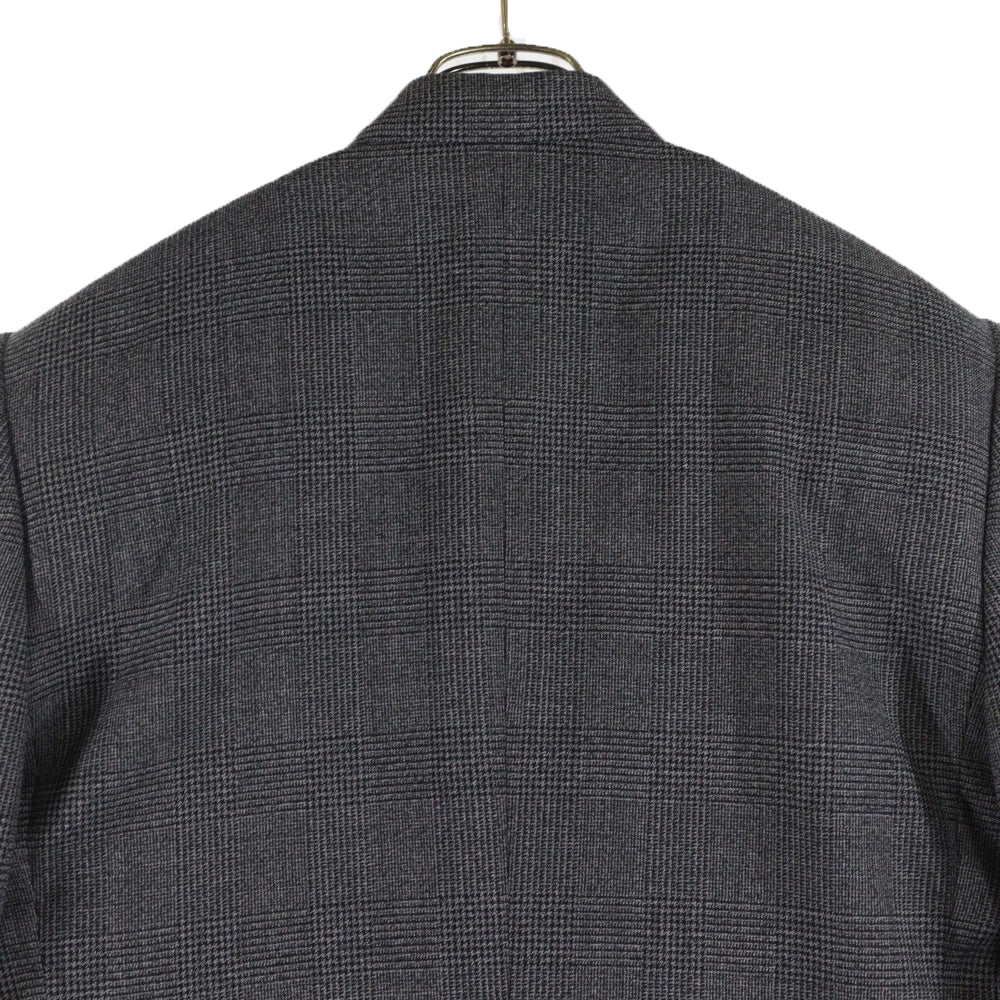 BALENCIAGA(バレンシアガ) 23AW チェック柄 オーバーサイズ 2B ダブルテーラードジャケット グレー 773331 TNT41