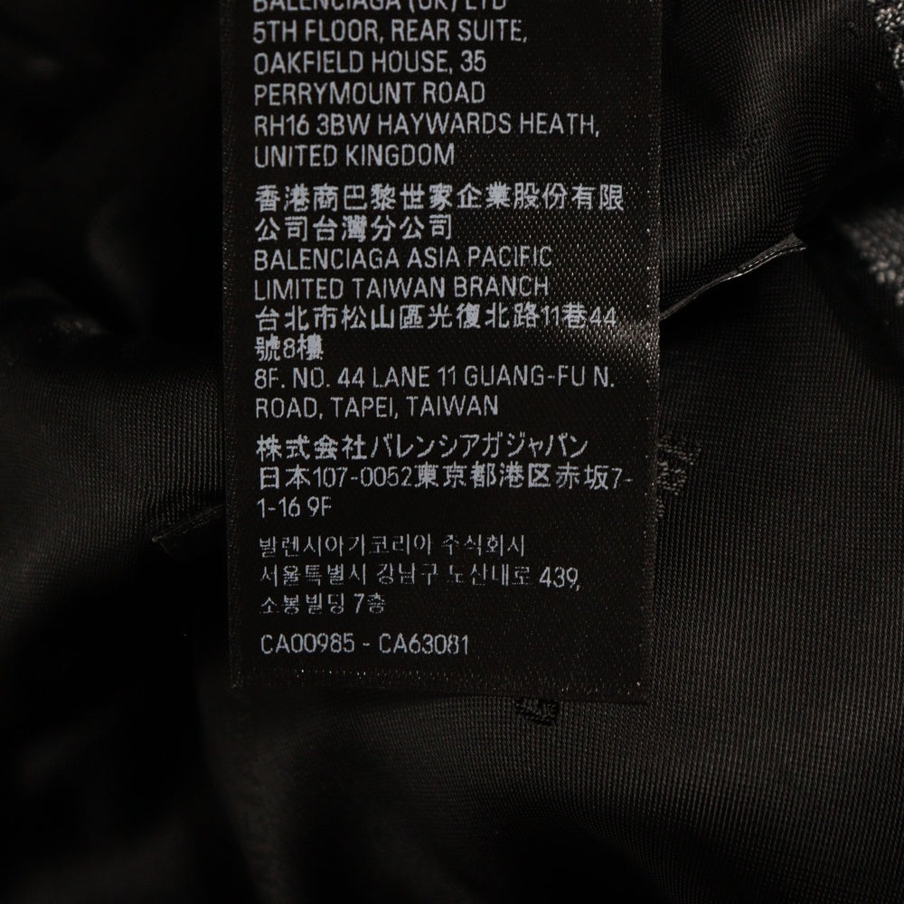 BALENCIAGA(バレンシアガ) 23AW チェック柄 オーバーサイズ 2B ダブルテーラードジャケット グレー 773331 TNT41