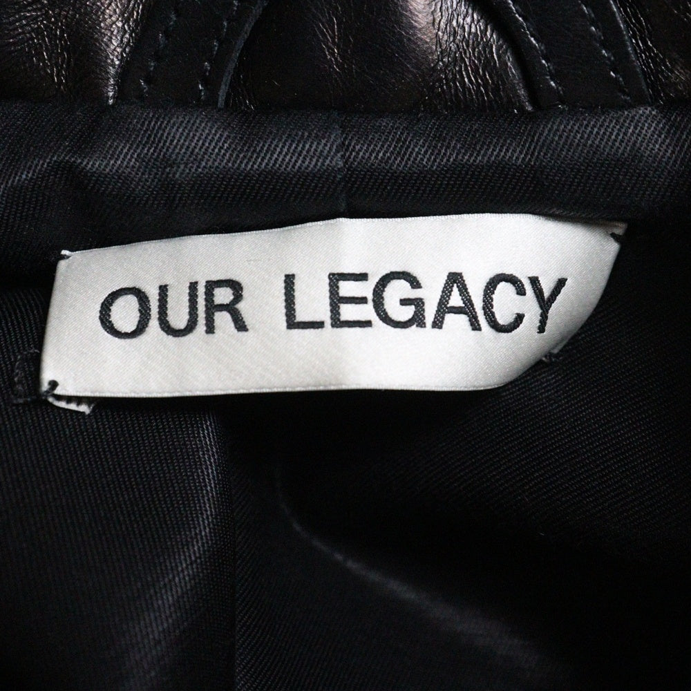 OUR LEGACY(アワーレガシー) HELLRAISER JACKET M2209HA カウレザー ダブルライダースジャケット ブラック
