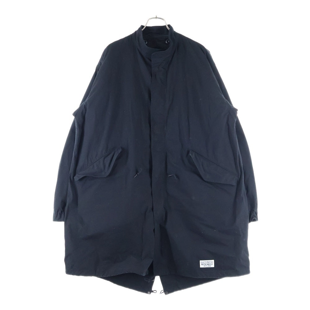 WACKO MARIA(ワコマリア) RELAX別注 NAVY MODS COAT WMGP-RELAXEVOLUTION-ML01 キルティングライナー付き モッズロングコート ブラック