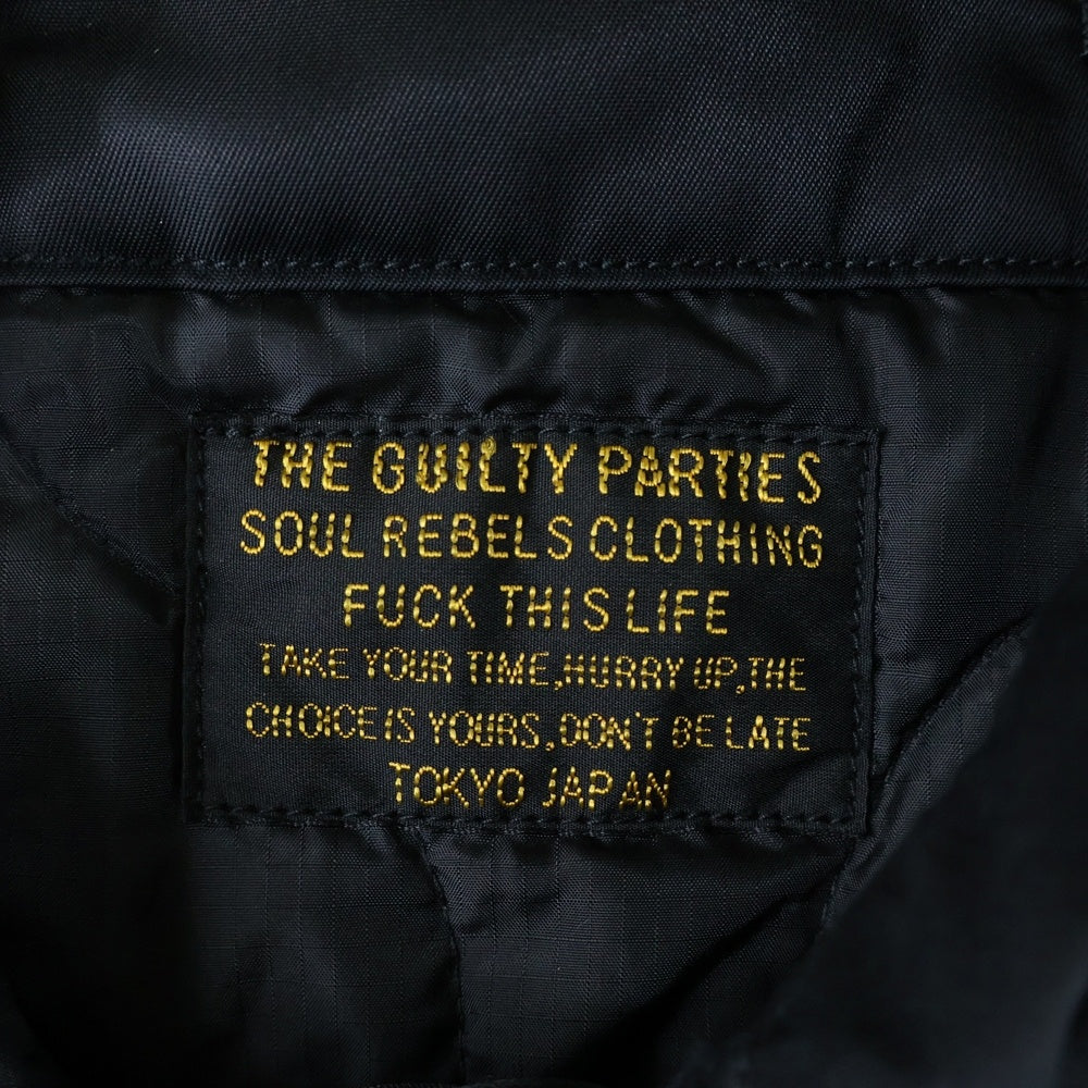 WACKO MARIA(ワコマリア) RELAX別注 NAVY MODS COAT WMGP-RELAXEVOLUTION-ML01 キルティングライナー付き モッズロングコート ブラック