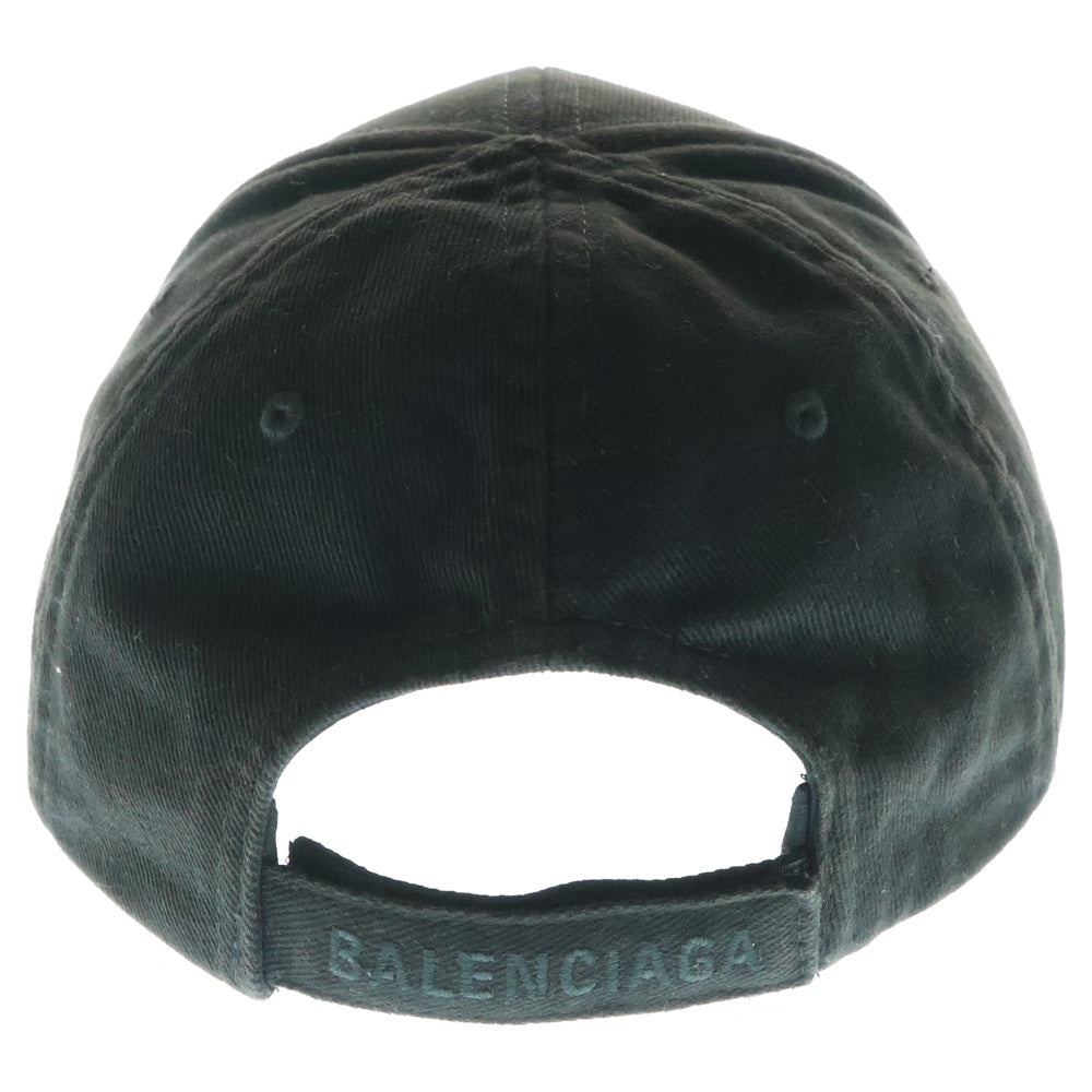 BALENCIAGA(バレンシアガ) ピアッシング ベースボールキャップ 帽子 ブラック 788749 410B2