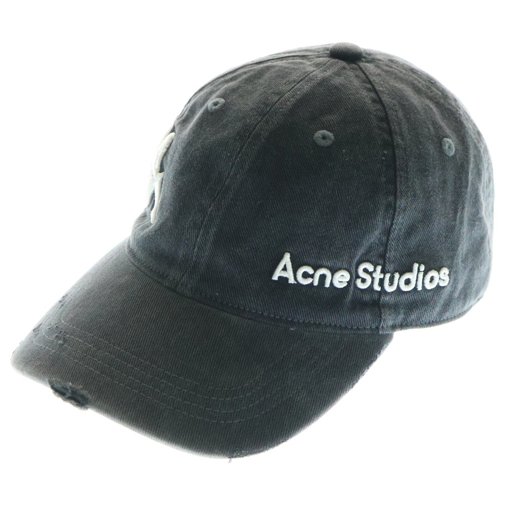 Acne Studios(アクネ ストゥディオズ) ×Kappa Twill Logo Cap SP-UX-HATS000013 カッパ ツイルロゴ ベースボールキャップ ブラック