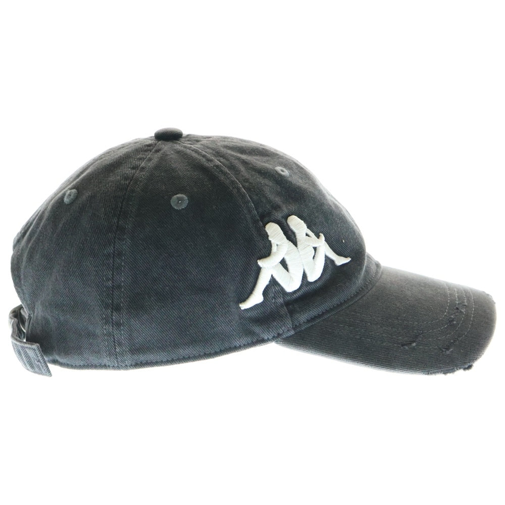 Acne Studios(アクネ ストゥディオズ) ×Kappa Twill Logo Cap SP-UX-HATS000013 カッパ ツイルロゴ ベースボールキャップ ブラック