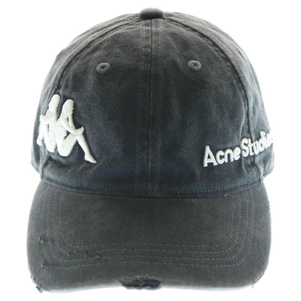Acne Studios(アクネ ストゥディオズ) ×Kappa Twill Logo Cap SP-UX-HATS000013 カッパ ツイルロゴ ベースボールキャップ ブラック