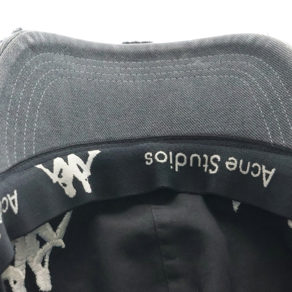 Acne Studios(アクネ ストゥディオズ) ×Kappa Twill Logo Cap SP-UX-HATS000013 カッパ ツイルロゴ ベースボールキャップ ブラック