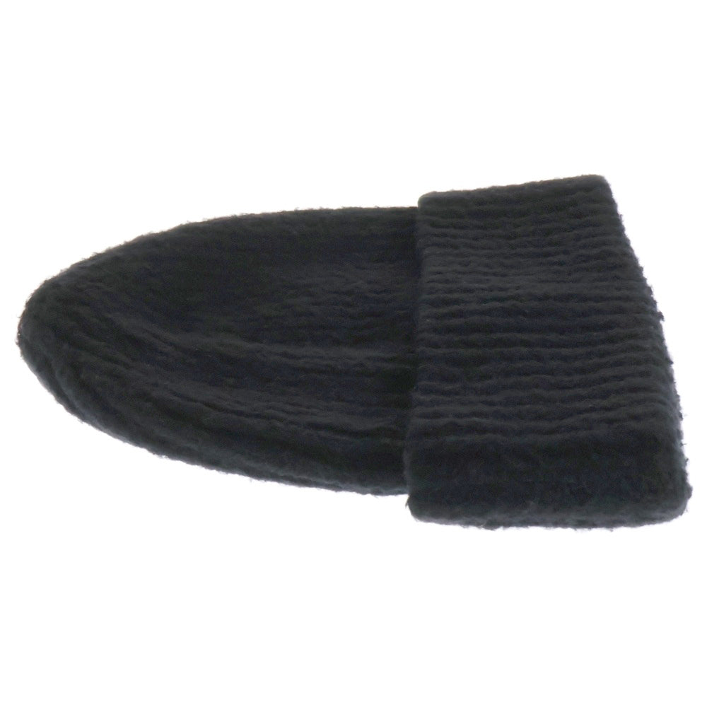 Acne Studios(アクネ ストゥディオズ) ウール混 ニットキャップ ビーニー 帽子 ブラック FN-UX-HATS000143