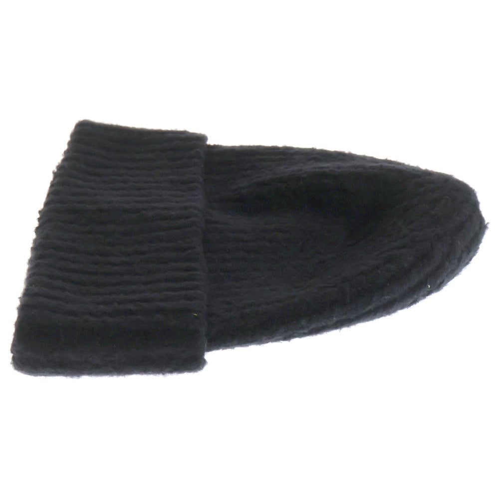 Acne Studios(アクネ ストゥディオズ) ウール混 ニットキャップ ビーニー 帽子 ブラック FN-UX-HATS000143