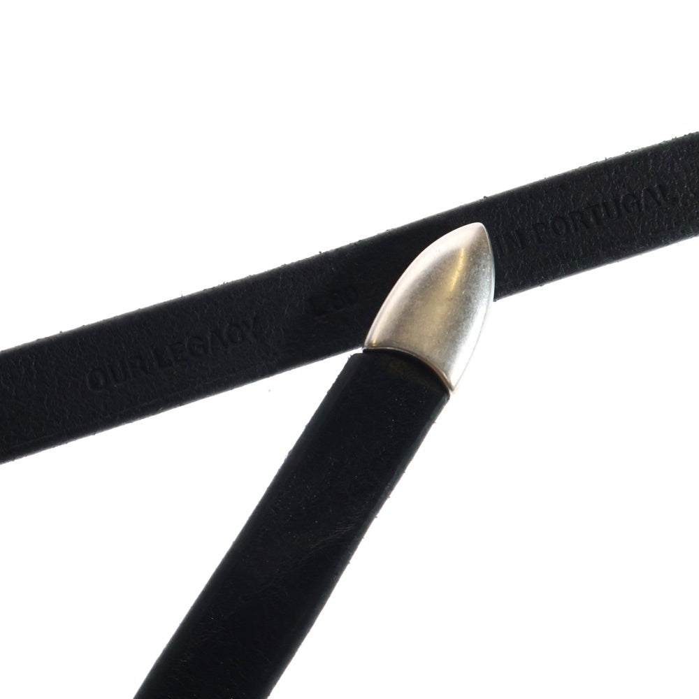 OUR LEGACY(アワーレガシー) 2CM BELT A2208BBLA レザー ベルト ブラック
