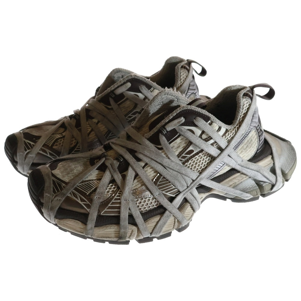 BALENCIAGA(バレンシアガ) 3XL Sneaker EXTREME LACE 778698 ユーズド加工 エクストリームシューレース ローカットスニーカー グレー