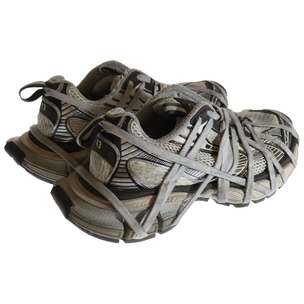 BALENCIAGA(バレンシアガ) 3XL Sneaker EXTREME LACE 778698 ユーズド加工 エクストリームシューレース ローカットスニーカー グレー