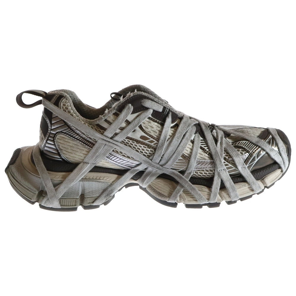 BALENCIAGA(バレンシアガ) 3XL Sneaker EXTREME LACE 778698 ユーズド加工 エクストリームシューレース ローカットスニーカー グレー