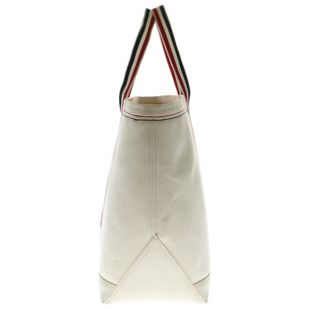 THOM BROWNE(トムブラウン) キャンバス ストライプ ミディアムトートバッグ MAG271A-07164-114 ベージュ