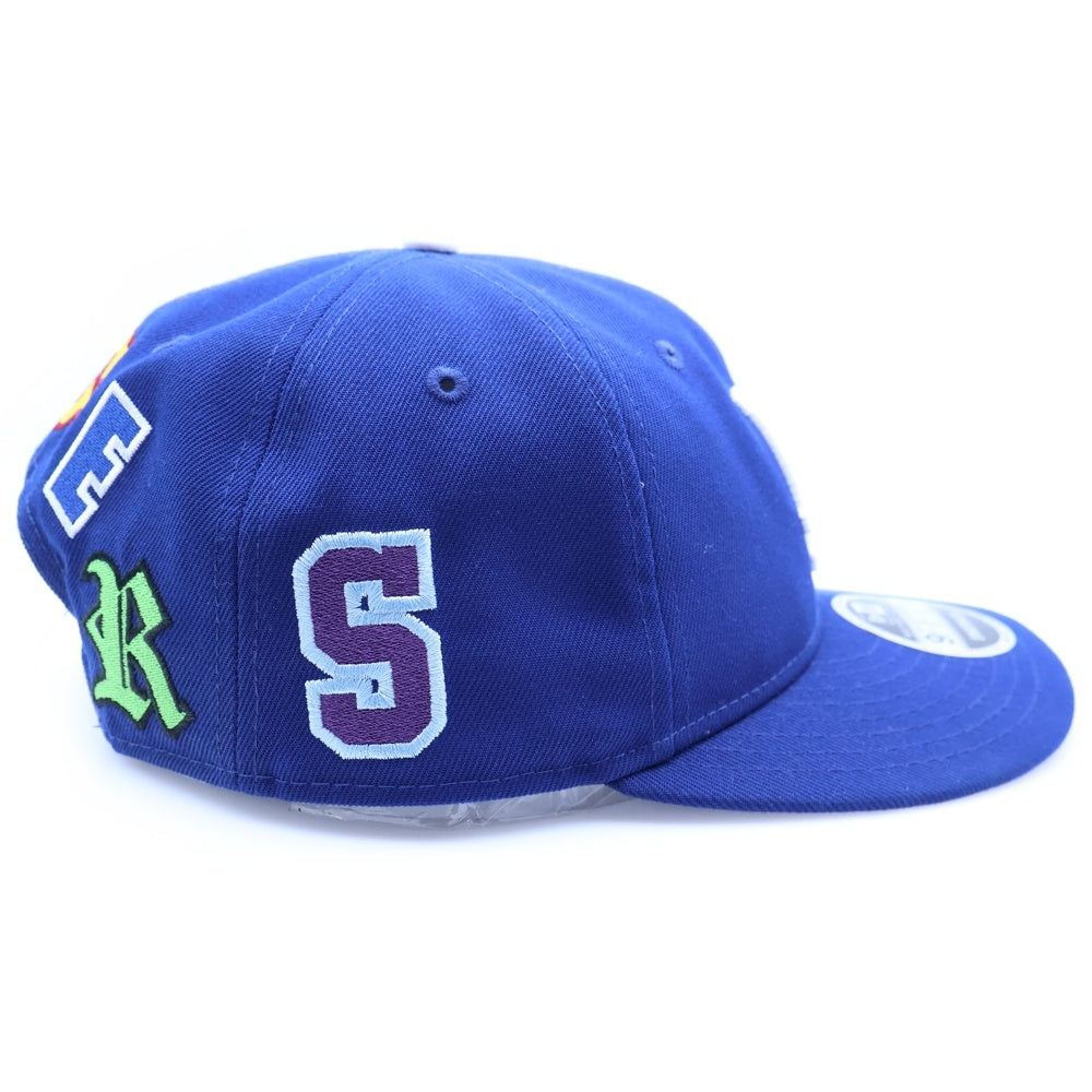 SAINT MICHAEL(セントマイケル) 25SS ×NEW ERA ×MLB NE_CAP/DODGERS ドジャース スナップバックワッペンロゴキャップ 帽子 SM-HR8-0000-C46 ブルー