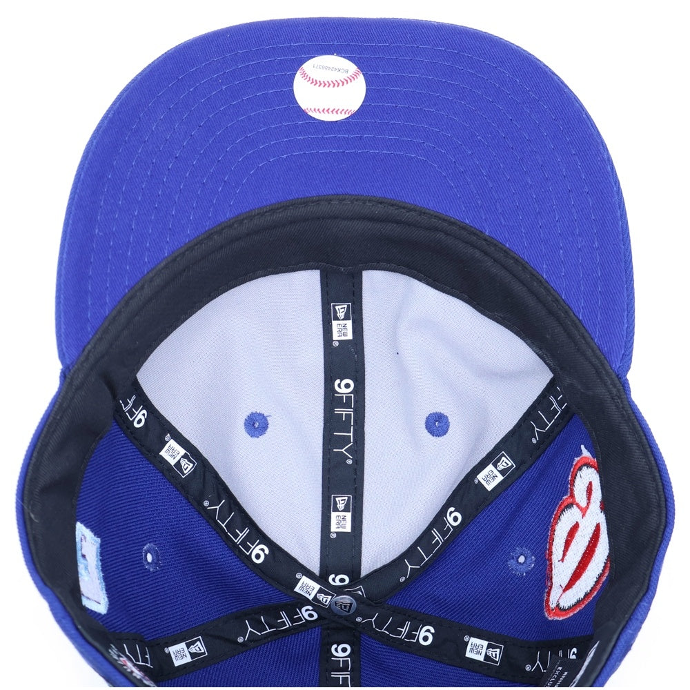 SAINT MICHAEL(セントマイケル) 25SS ×NEW ERA ×MLB NE_CAP/DODGERS ドジャース スナップバックワッペンロゴキャップ 帽子 SM-HR8-0000-C46 ブルー
