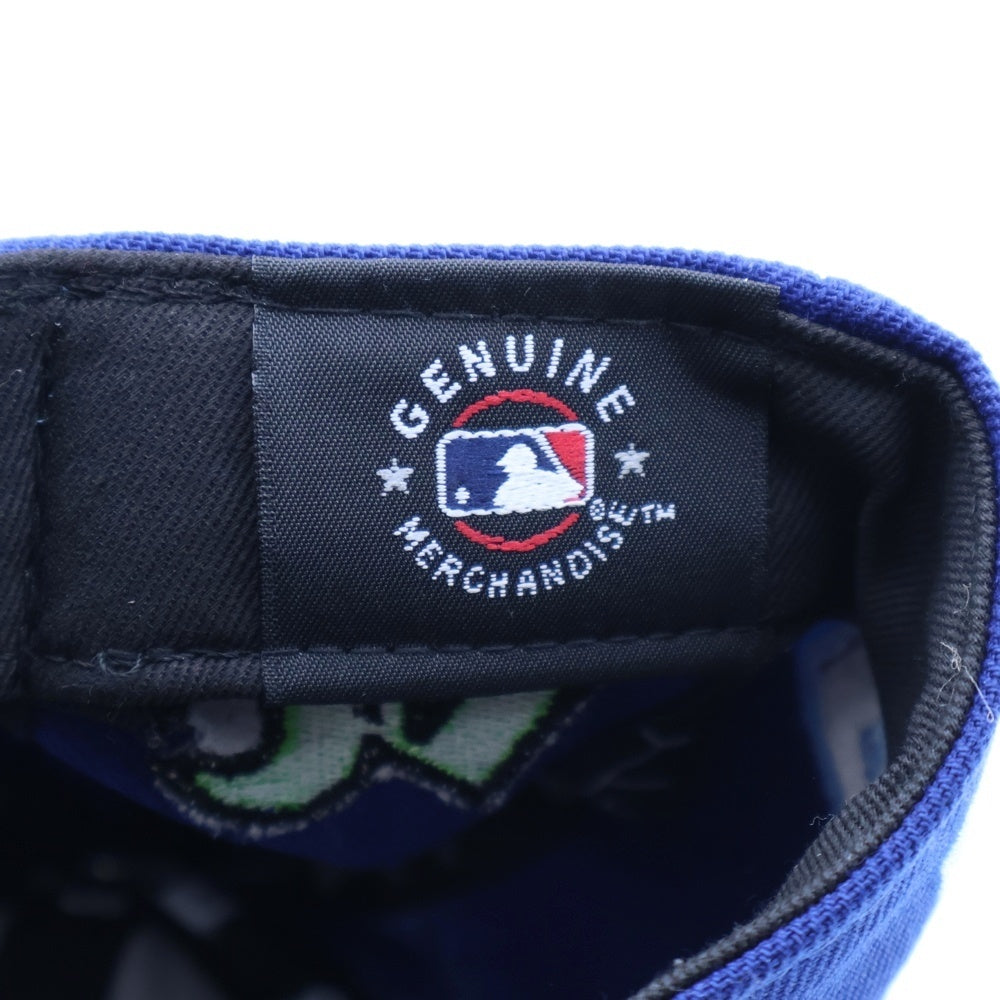SAINT MICHAEL(セントマイケル) 25SS ×NEW ERA ×MLB NE_CAP/DODGERS ドジャース スナップバックワッペンロゴキャップ 帽子 SM-HR8-0000-C46 ブルー