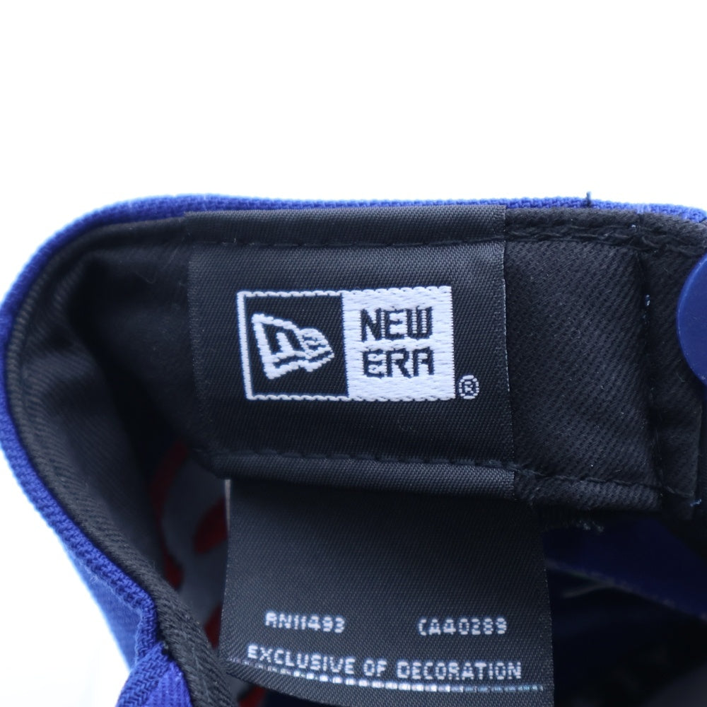 SAINT MICHAEL(セントマイケル) 25SS ×NEW ERA ×MLB NE_CAP/DODGERS ドジャース スナップバックワッペンロゴキャップ 帽子 SM-HR8-0000-C46 ブルー