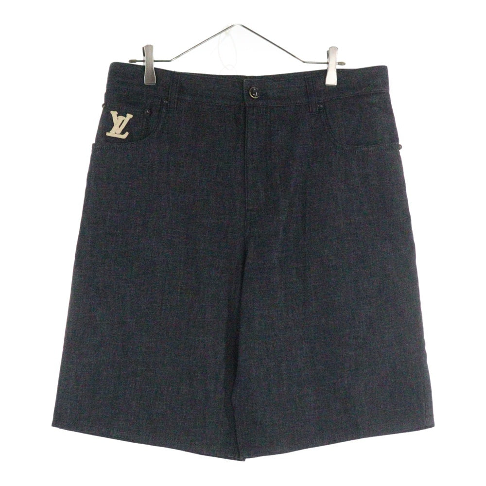 LOUIS VUITTON(ルイヴィトン) 25AW LVロゴ シャンブレーショーツ ハーフパンツ RM252MM VZQ HTD19W ネイビー