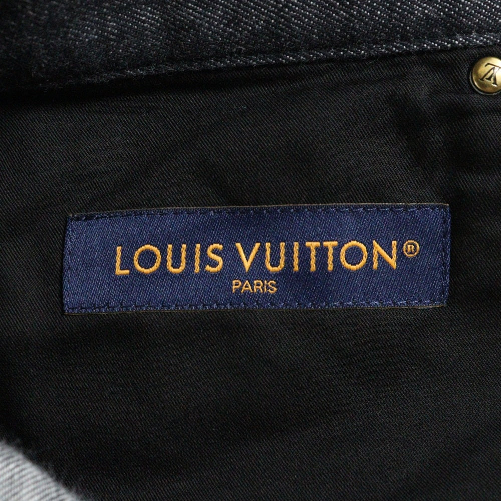 LOUIS VUITTON(ルイヴィトン) 25AW LVロゴ シャンブレーショーツ ハーフパンツ RM252MM VZQ HTD19W ネイビー