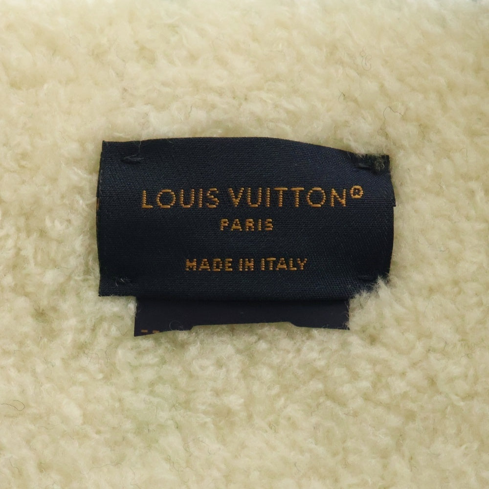 LOUIS VUITTON(ルイヴィトン) LVコンフィ リバースファーコートマフラー M79399 ブラック/ホワイト