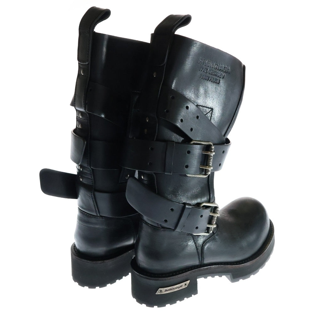 BALENCIAGA(バレンシアガ) VENOM HIGH BOOTS 833592WBEQ11000 ヴェノム ハイブーツ カーフスキン ブラック