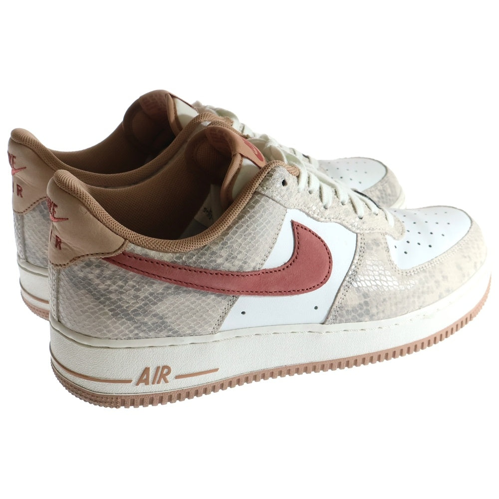 NIKE(ナイキ) AIR FORCE 1 LOW PINK SNAKESKIN HF2898-100 エアフォース1 ピンクスネークスキン ローカットスニーカー ホワイト/ピンク US9/27cm