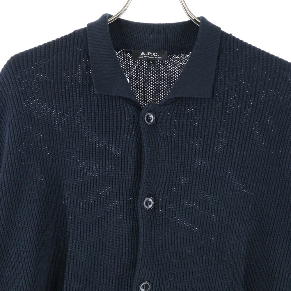 A.P.C(アーペーセー) 襟付きカーディガン ボレロ ブラック 1110321