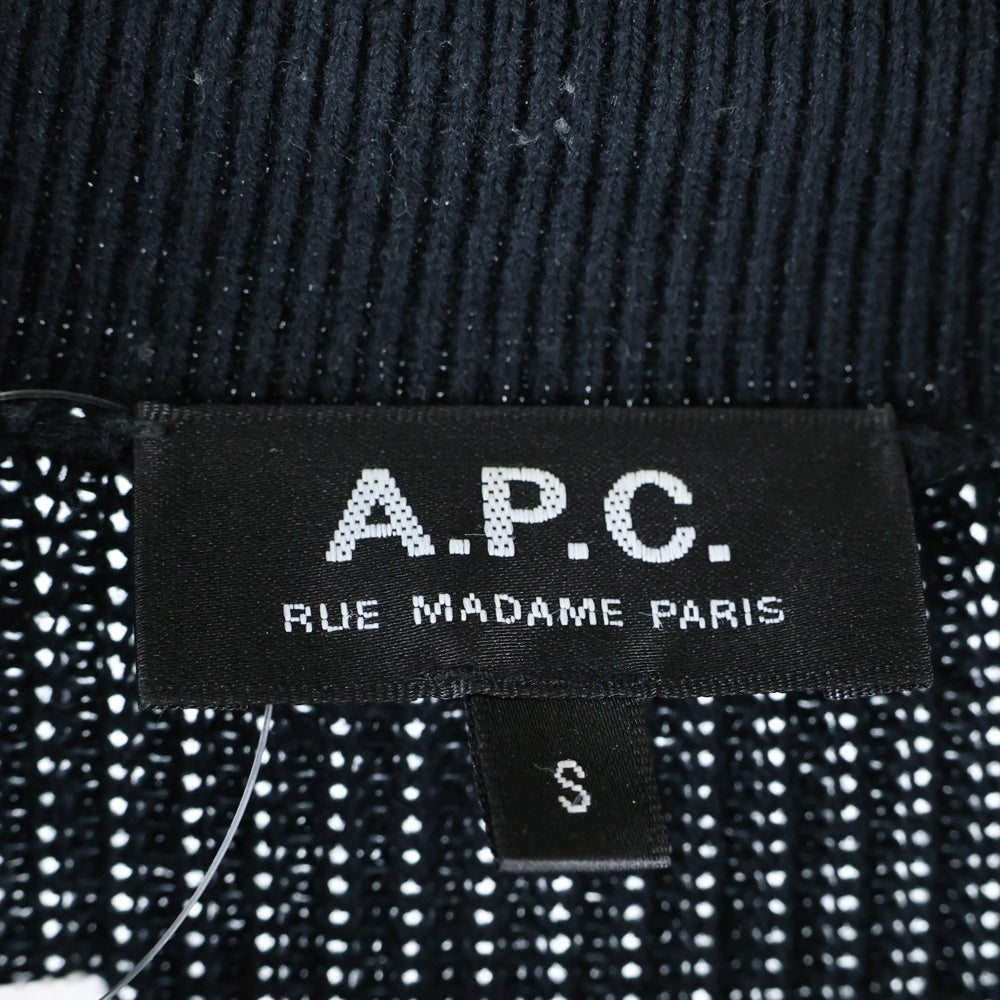A.P.C(アーペーセー) 襟付きカーディガン ボレロ ブラック 1110321