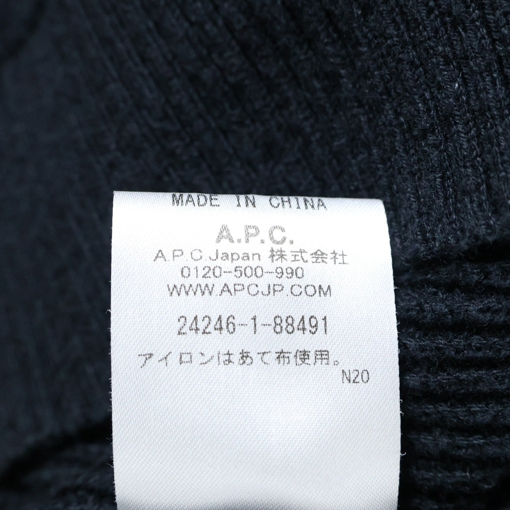 A.P.C(アーペーセー) 襟付きカーディガン ボレロ ブラック 1110321