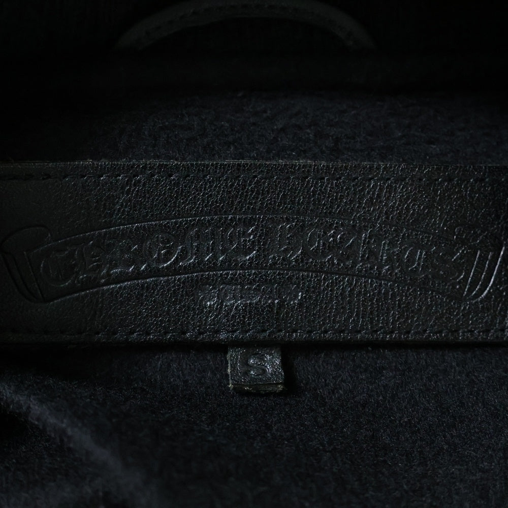 CHROME HEARTS(クロムハーツ) LETTERMAN JACKET クロスパッチ レターマン ジャケット スタジャン ブラック