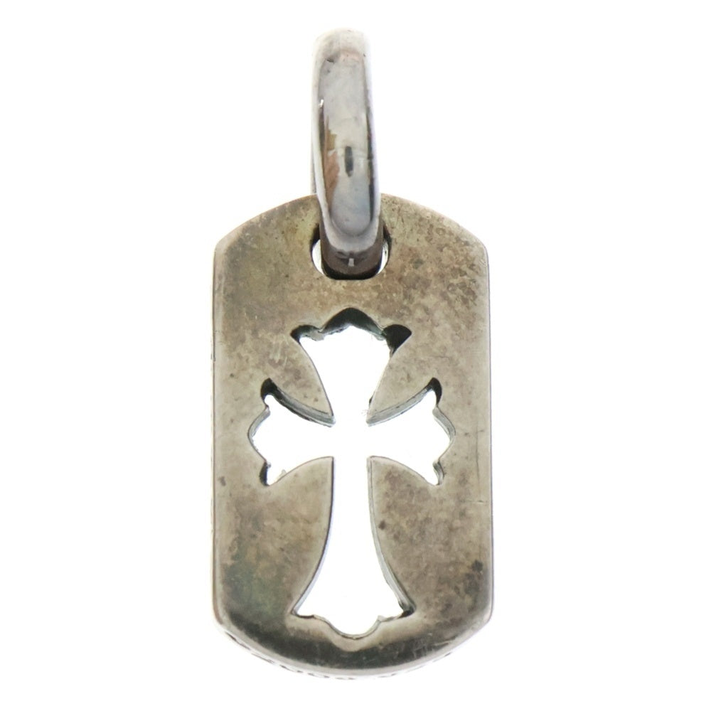 CHROME HEARTS(クロムハーツ) DT TNY CO CRS タイニーカットアウトクロスドッグタグ チャーム ペンダントトップ シルバー BCA252
