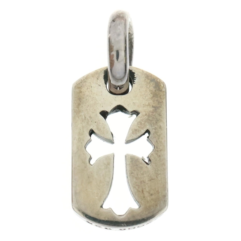 CHROME HEARTS(クロムハーツ) DT TNY CO CRS タイニーカットアウトクロスドッグタグ チャーム ペンダントトップ シルバー BCA252