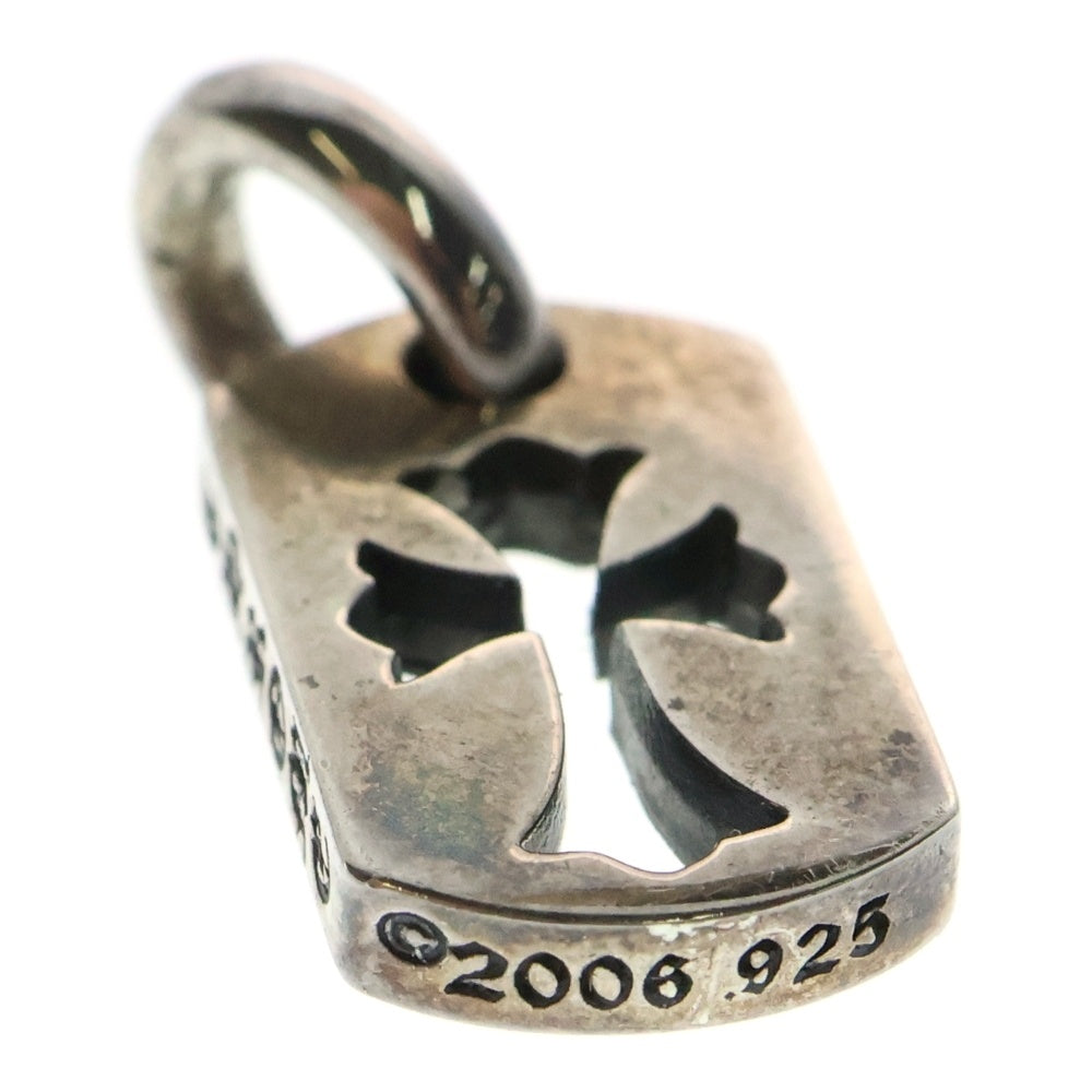 CHROME HEARTS(クロムハーツ) DT TNY CO CRS タイニーカットアウトクロスドッグタグ チャーム ペンダントトップ シルバー BCA252