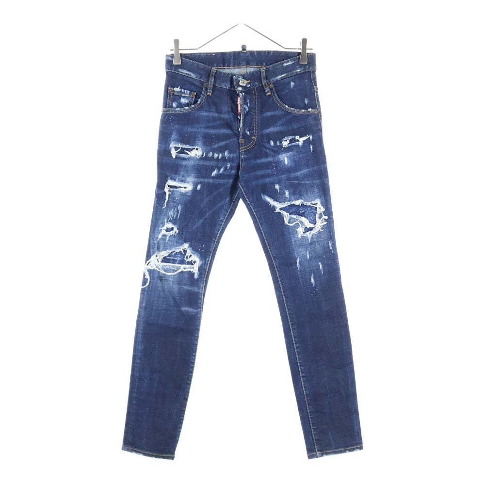 DSQUARED2(ディースクエアード) SKATER JEAN スケータージーンズ ダメージ加工 インディゴ S71LB0756 S30664