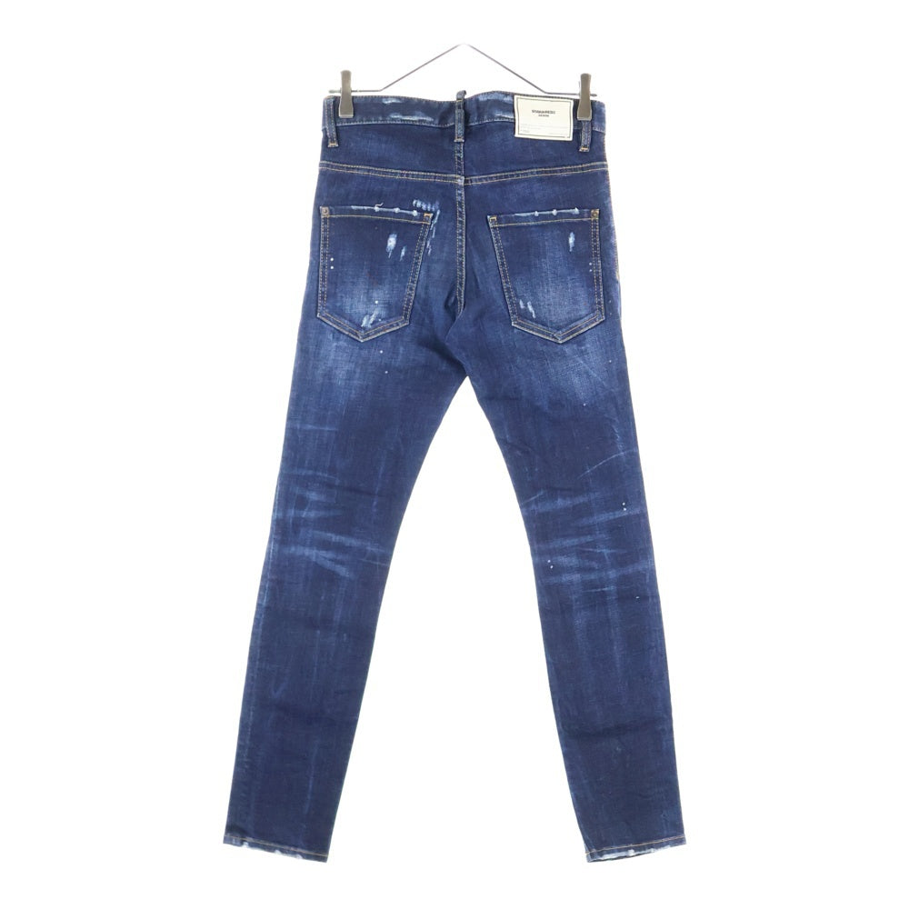 DSQUARED2(ディースクエアード) SKATER JEAN スケータージーンズ ダメージ加工 インディゴ S71LB0756 S30664